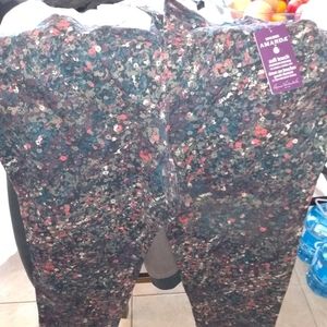 Flower pattern summer jeans